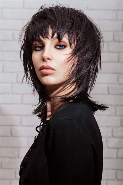 coupe rock femme mi long|Coupe cheveux mi long rock